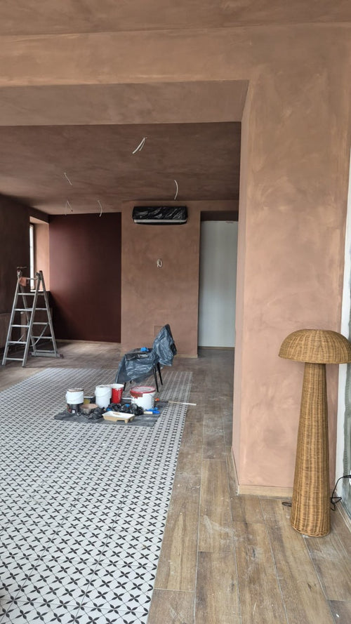 Dry Cocoa limewash paint color card