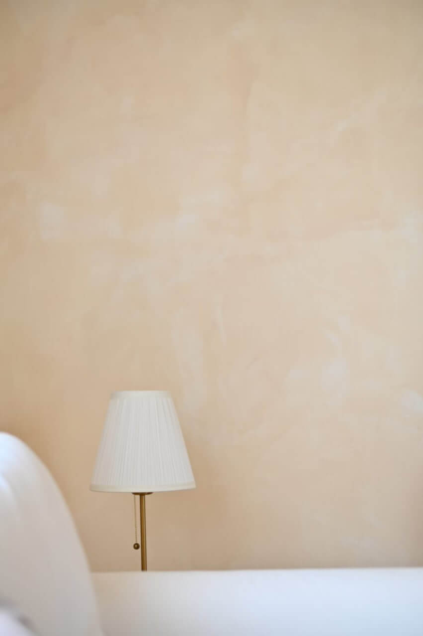 #124 Warm Nougat limewash paint on a wall