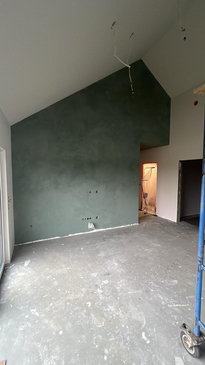 #18 Olive Shadow limewash paint in an interior, photo 1