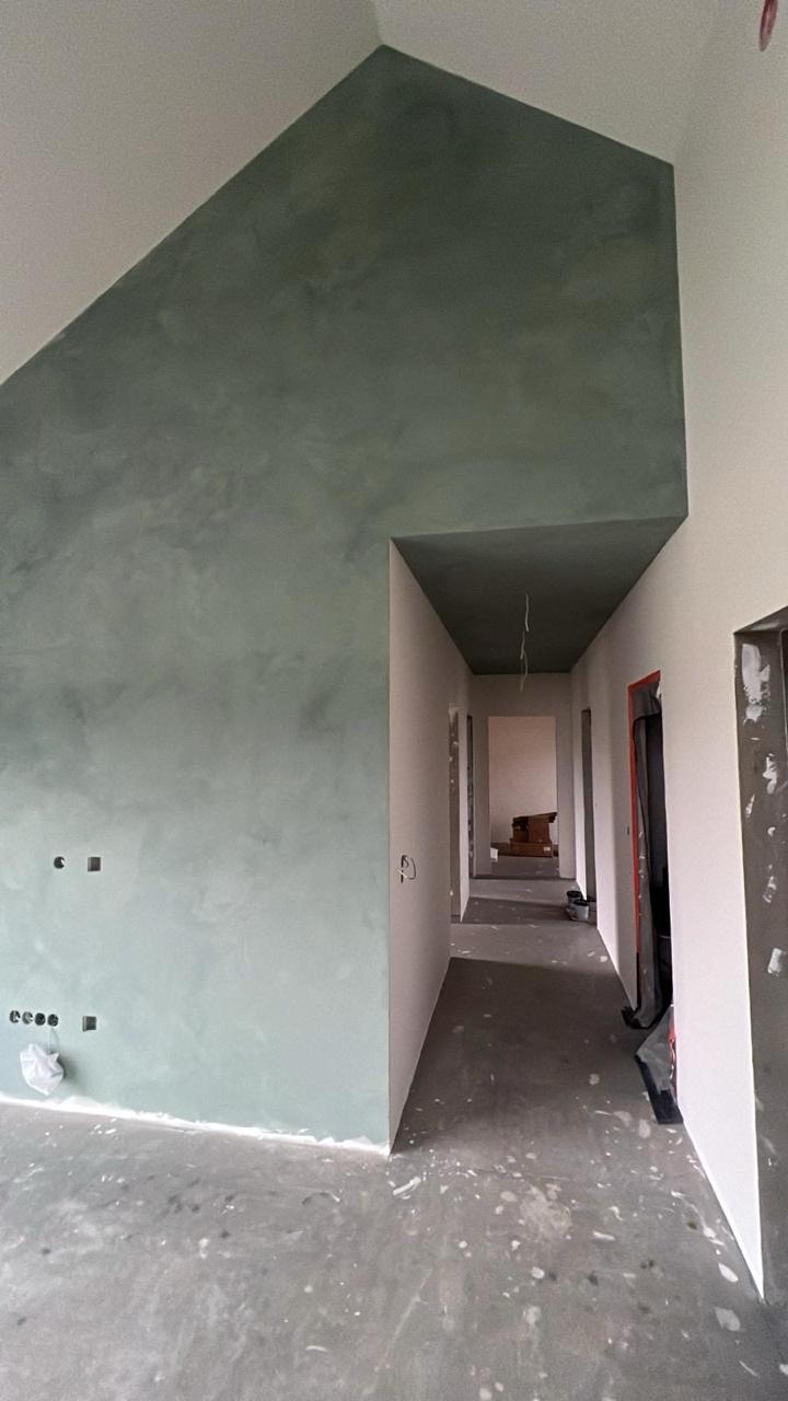 #18 Olive Shadow limewash paint in an interior, photo 3