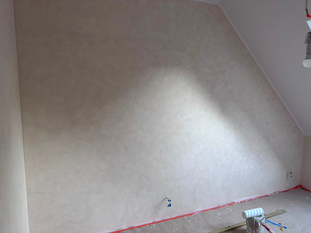 #214 Warm Shell limewash paint on a wall – customer project, photo 3