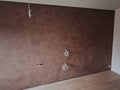 #7 Hazel Smoke Alkantarus suede-effect paint on a wall