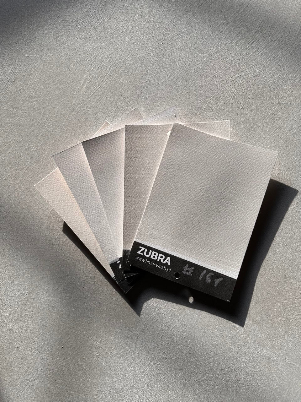 Limewash Colour Cards in beige tones
