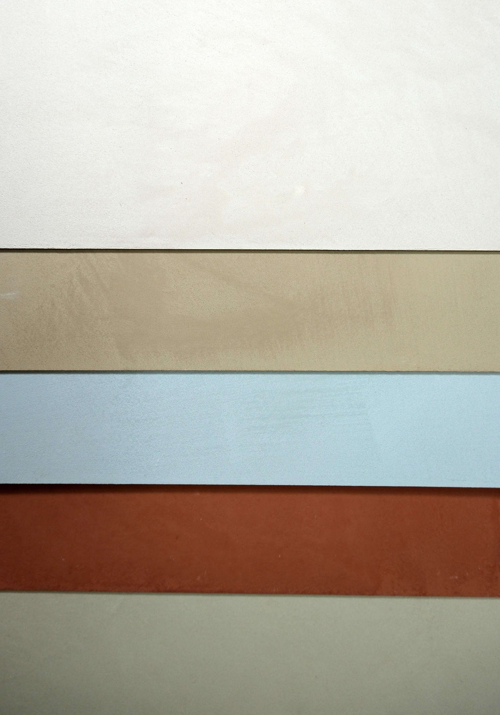 Marmorinus lime plaster sample board, close-up