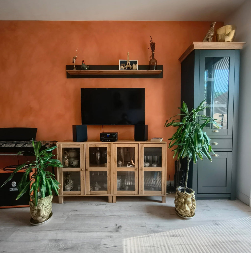 #67 Dried Paprika limewash paint on a wall – customer project