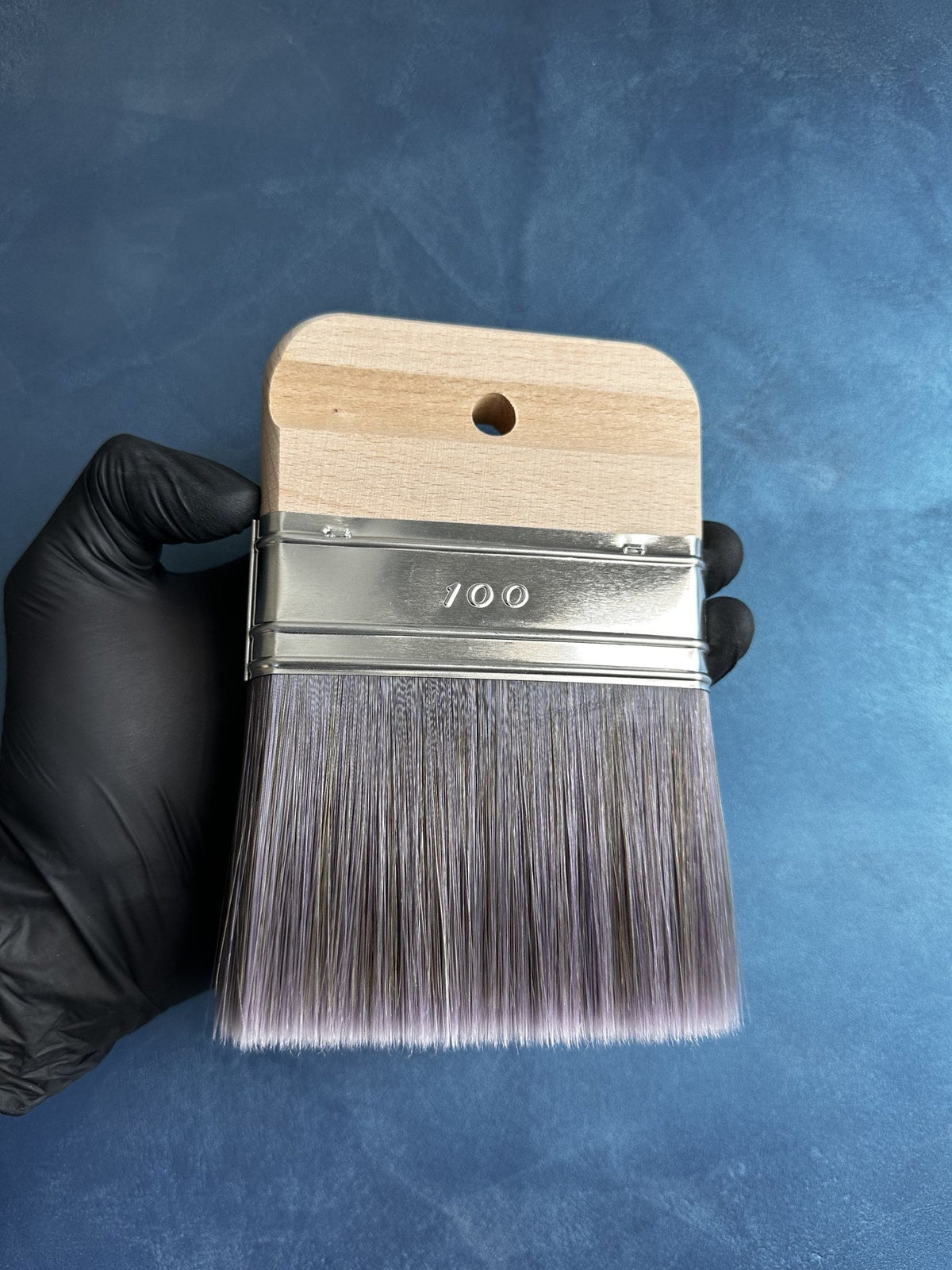 Decorative brush 10 cm with a beech handle and soft synthetic bristles for Alkantarus, Saharus and Velvetus