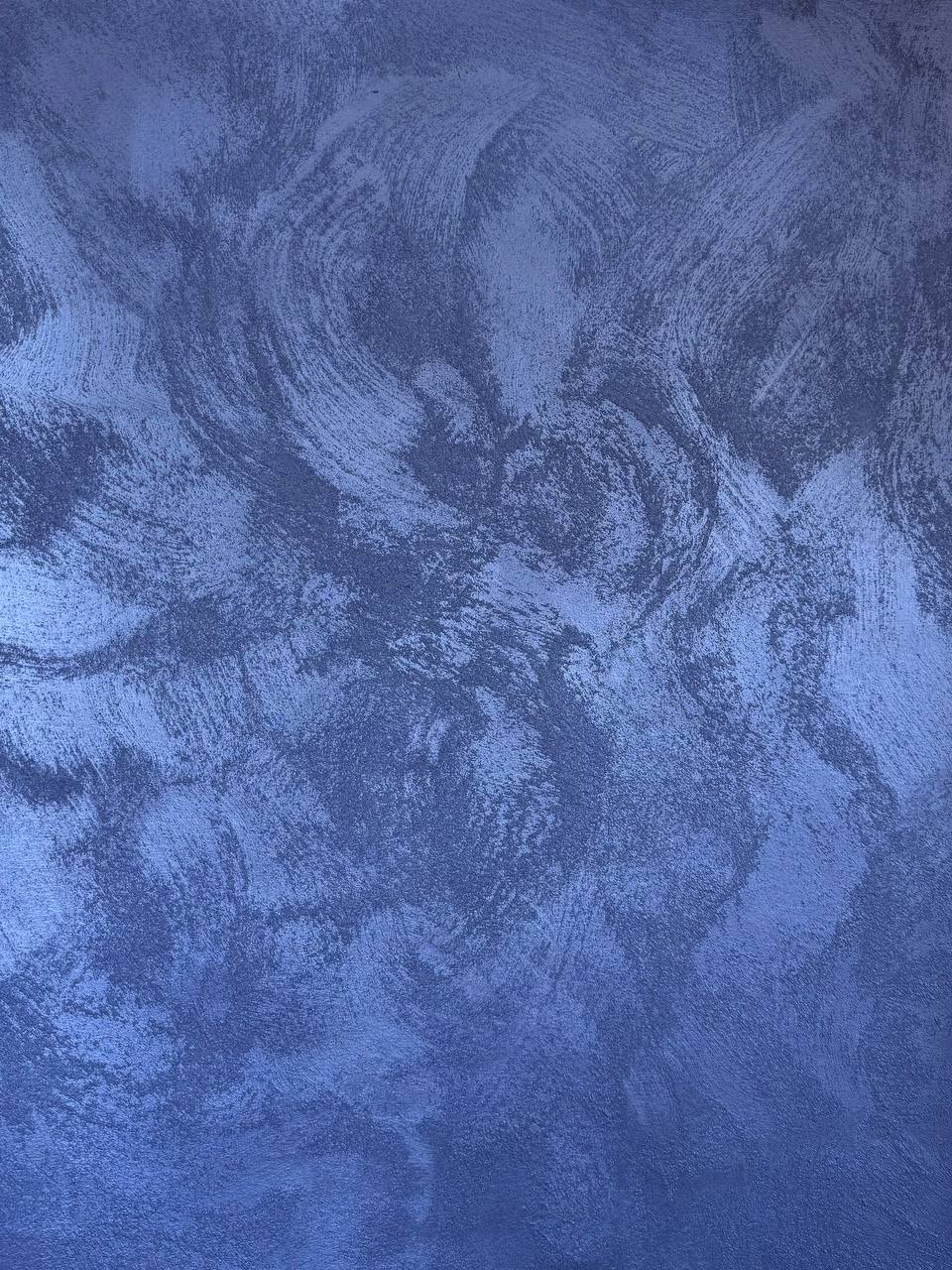 #3 Blue Mirage Saharus sand-effect paint on a wall