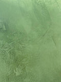 Mossy Green Marmorinus lime plaster, close-up of the marble-effect texture