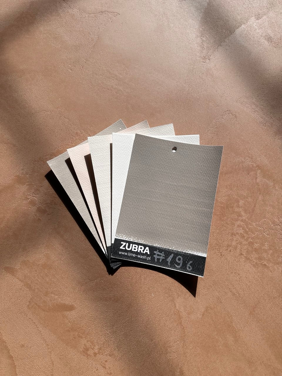 MilkShake Limewash Colour Card set in warm chocolate tones