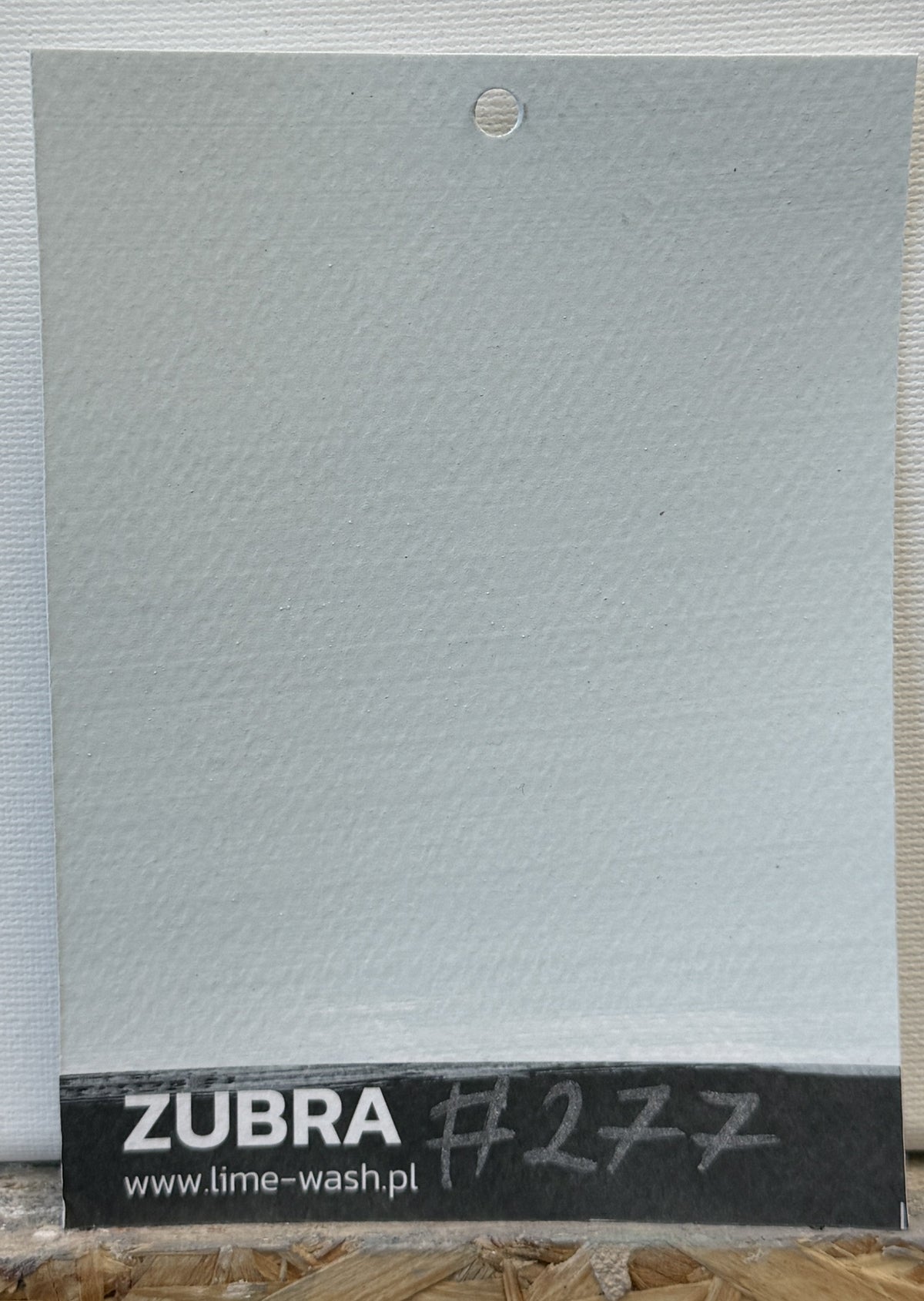 #277 Misty Sage limewash paint – hand-painted Colour Card swatch
