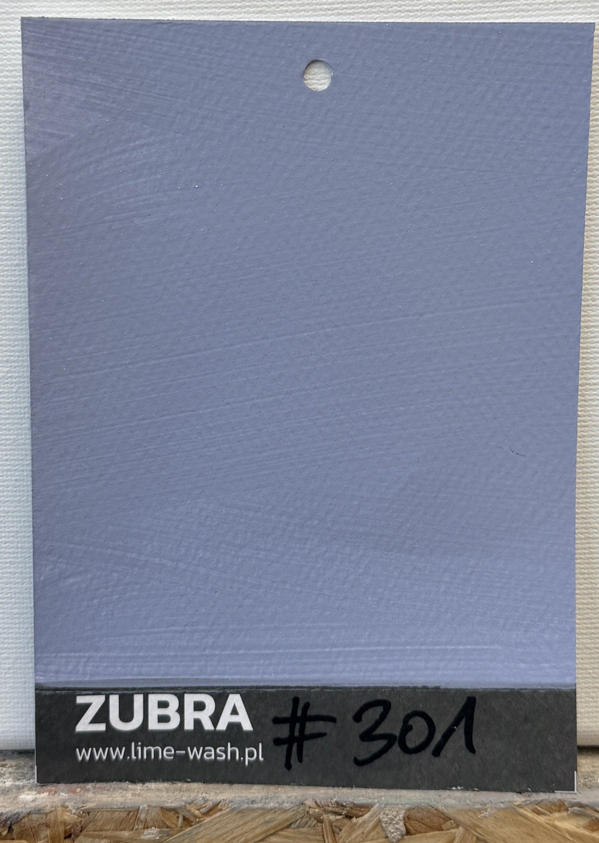#301 Slate Dusk limewash paint – hand-painted Colour Card swatch